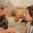 aging mother with daughter